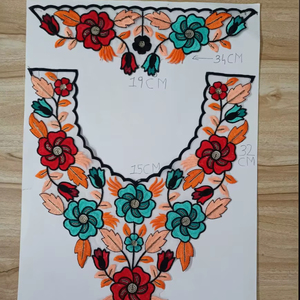 Patchs brodés ORGEZA de haute qualité pour femmes, en tissu, à coudre, motif floral, travail au fil, aspect coton doux, pour vêtements et textiles de maison - Product Image 1