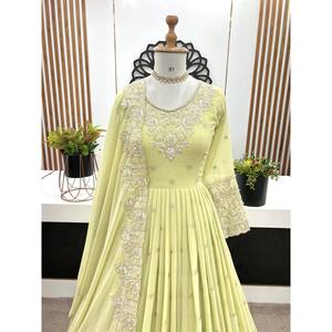 Vestido de Diseñador con Corte en A para Fiestas, Cintura Imperio con Bordado de Lentejuelas Arcoíris - Product Image 6