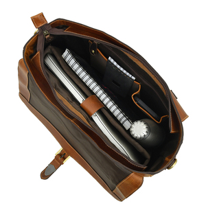 Durable Genuine <b>Leather</b> Laptop <b>Briefcase</b> for Office Work, Meetings & Travel Needs From India - Product Image 4