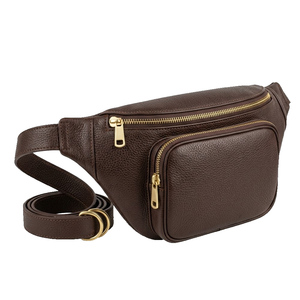Genuine Leather Waist Bag Premium Fanny Pack Adjustable Belt Pouch Travel Sport Crossbody Hip Pack Secure Zipper Outdoor - Product Image 1