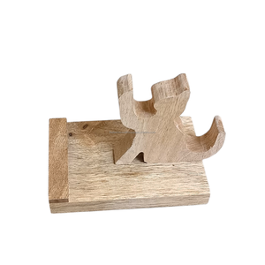 ที่วางโทรศัพท์มือถือรูปสัตว์ทำมือจากไม้เนื้อแข็ง ใช้ได้ทั้งในรถและที่บ้าน ใช้ได้กับโทรศัพท์มือถือและแท็บเล็ต - Product Image 3