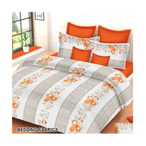 Wholesale Custom White <b>Linen</b> Bedding Set 100% <b>Cotton</b> Suede <b>Fabric</b> Woven Printed Waterproof Twill Bed Sheets - Product Image 1
