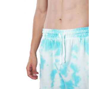 Pantalones Cortos Tie Dye para Hombre al por Mayor, 100% Algodón, Suaves y Ligeros, Casuales, Estilo Urbano, Corte Holgado, Ropa de Verano - Product Image 4