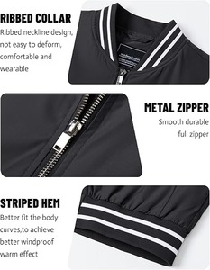 Blouson Bomber Coupe-Vent Homme en Gros – Vêtement Masculin Décontracté Streetwear Tendance – Blouson Aviateur Baseball - Product Image 6