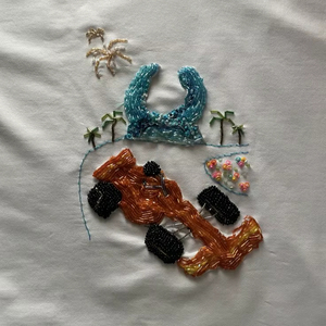 Sujetador de diseño personalizado para niñas con cuentas para danza del vientre, con calidad de exportación. - Product Image 1