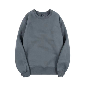 Sweat-shirt unisexe blanc à col rond, coupe classique, en coton tricoté, pull décontracté pour l'automne - Product Image 6