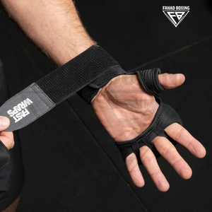 Supports de poignet élastiques durables de haute qualité et haute performance, tissu anti-transpiration, grip antidérapant, bandages rapides pour l'entraînement de boxe - Product Image 4