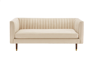 Sofá Seccional en Forma de L 33 BAILEY, Tapizado en Cuero PU y Tela, Estructura de Madera Maciza, Patas de Metal, Espuma de Alta Densidad, para Sala de Estar - Product Image 3