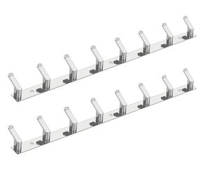 8 Pin Premium Modern Wall Mounted Hook Rack Stainless Steel Coat Towel <b>Hanger</b> Heavy Duty Organizer for Bathroom Bedroom Entryway - Product Image 1
