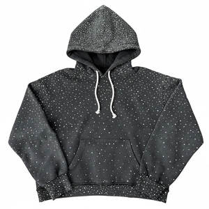 Sudadera con capucha de algodón mezclado con pedrería, de calidad premium, diseñada para brindar comodidad, estilo y uso diario. - Product Image 1