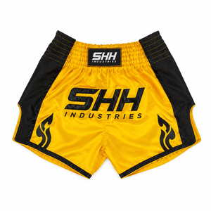 SHH Custom Muay Thai Unisex Satin Boxing Kickboxing Fight Training MMA Sportswear Anti-Bacterial Quick Dry UPF 50 Custom Logo - Product Image 1
