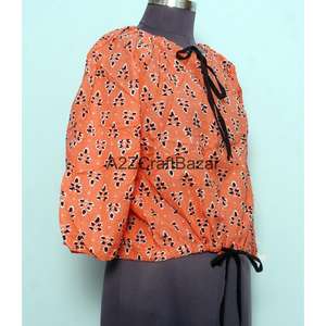 Robe Courte Décontractée pour Femme 100% Coton, Manches Évasées, Col Rond, Imprimé Floral, Taille Naturelle, Écologique – Vente en Gros - Product Image 4