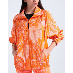 Vestes coupe-vent légères et respirantes pour femmes - Imprimées sur mesure, coupe ample, fermeture éclair, vêtements de sport, séchage rapide - Product Image 2