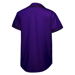 Maillot de baseball de performance optimisée, prix de gros, tenue professionnelle, couleur unie - Product Image 2