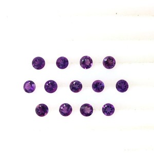 Natural Purple Amethyst Faceted Round Cut Loose Gemstone 3mm Calibrated Amethyst <b>Stone</b> <b>Beads</b> For Jewelry Making Necklace Ring - Product Image 2