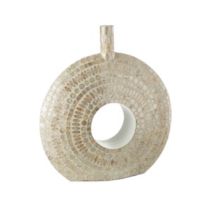 Vase artisanal en nacre pour un style d'intérieur moderne - Product Image 1