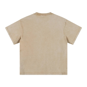Fashion Wear Men Acid Wash Formal T-Shirts 100% Cotton Regular Fit Wholesale Custom Short Sleeve - Product Image 4
