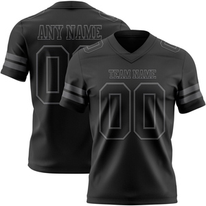 Wholesale Direct OMMIZ INDUSTRY Custom Brown <b>Gold</b> Mesh Authentic Football Jersey - Product Image 6
