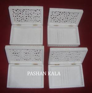 Cajas de Joyería de Piedra de Savia con Diseño Tallado a Mano, Forma Rectangular, Acabado Fino, para Decoración del Hogar y Regalos - Product Image 5