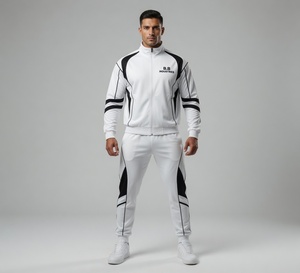 Winter Hooded Lightweight Windbreaker Track Suits Spandex/Polyester Breathable Plus Size Two Piece Sets for Men and <b>Women</b> - Product Image 1