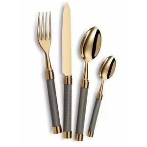 Juego de Cubiertos de Metal de Lujo, Cuchara, Tenedor y Cuchillo de Acero Inoxidable, Decoración para Mesa de Comedor, Hotel y Hogar - Product Image 1