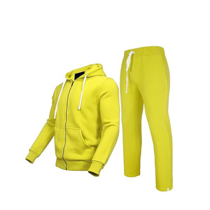 Survêtement personnalisé pour homme, hiver, sport, coupe slim, chaud, épais, vêtements de sport à capuche, ensemble deux pièces, course à pied, fitness - Product Image 5