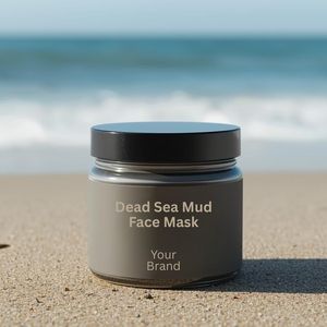 Masque facial à la boue de la Mer Morte, nettoyage en profondeur, riche en minéraux, détoxifiant, purifiant, hydratant, formule de qualité spa, marque privée - Product Image 3