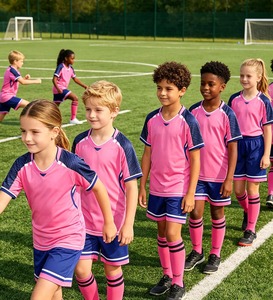 Ensemble d'uniformes de football BNSB en gros pour enfants et adultes – Maillot, short, chaussettes – Séchage rapide – Kit d'entraînement pour équipes – Garçons, filles, hommes, femmes - Product Image 6