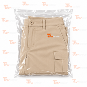 Shorts cargo en toile kaki pour femme, taille mi-haute, fermeture boutonnée, coupe droite, décontracté, uni, respirant, poches 3D - Product Image 6