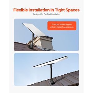 Supporto per Tetto Starlink Gen 3 in Acciaio Resistente, Adattatore per Palo da Tetto con Angolo Regolabile 30-150 Gradi per Accessori Esterni RV Standard - Product Image 4