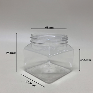 Wholesale 250ml PET jar Plastic Protein Powder Jar <b>Container</b> with Custom Logo Printing Empty Supplement Bottle - Product Image 4