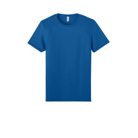 T-shirt unisexe vierge personnalisable par transfert thermique, bleu roi, pour commandes en gros, faibles quantités minimales acceptées, faible MOQ, USA, anti-humidité