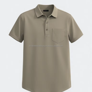 Logotipo Personalizado de Alta Calidad para Camiseta Polo para Hombre, al por Mayor, 100% Poliéster, Ropa Deportiva, Tejido de Punto, Suministro ODM - Product Image 1
