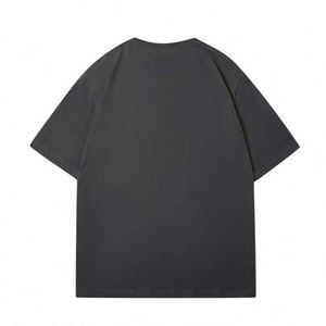 เสื้อยืดคอกลมแขนสั้นสีดำสำหรับผู้ชาย ทรงปกติ ผ้าคอตตอนเจอร์ซีย์เนื้อนุ่ม สวมใส่สบายๆ - Product Image 3