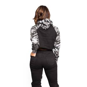 Nueva llegada: Sudadera con capucha de cremallera completa, de alta calidad, estilo chándal, manga larga, top corto, para mujer, ropa deportiva. - Product Image 4