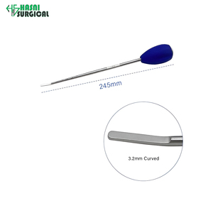 Juego de 5 instrumentos ortopédicos de acero inoxidable con punzón manual, punzón elástico, punzón para huesos, punzón cónico, punzón recto y punzón curvo afilado - Product Image 4