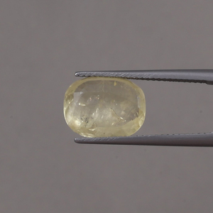 Saphir Jaune Naturel Certifié IGI Qualité AAA 12.5x10mm Coupe Coussin 6.17 Carats Pierre Précieuse Libre Encerée/Huileée Bijoux Fins Légers - Product Image 3