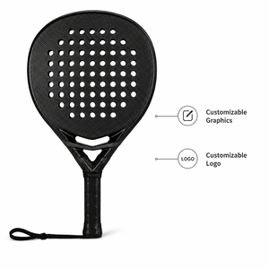 Raquette de beach tennis en fibre de carbone 12K 18K avec cadre en graphite, noyau en mousse EVA, forme diamant, légère, vente en gros - Product Image 4