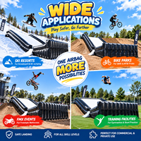 Coussin d'atterrissage gonflable professionnel pour figures acrobatiques, sac d'atterrissage robuste pour le ski, le BMX, le VTT, le motocross et l'entraînement freestyle