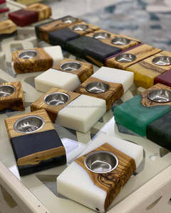 Brûleur d'encens religieux en bois de santal de qualité supérieure avec couvercle pour l'oud et le bakhoor - Product Image 2