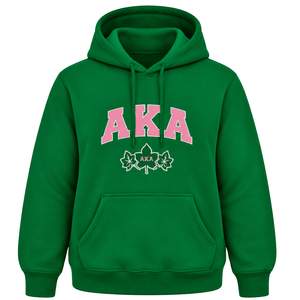   Sudadera con Capucha Rosa Heritage para Mujer con Letras Griegas Bordadas y Detalle 1908, Sudadera Informal de Felpa Suave - Product Image 1