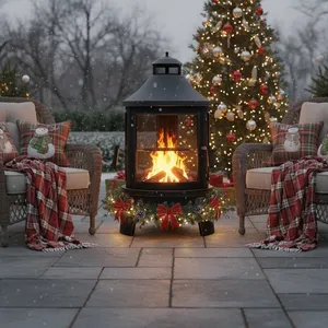 Brasero de Jardín Moderno Hecho a Mano, Calentador de Patio, Brasero de Acero Premium Hecho a Mano para Jardín Exterior ZAHID EXPORTS - Product Image 4