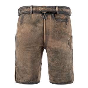 Pantalones Cortos Bávaros para Hombre, Estilo Urbano, Diseño Sólido, Lederhosen Alemanes de Cuero - Product Image 4