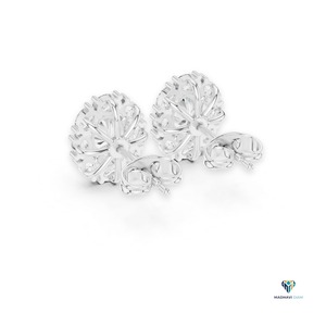 ต่างหูเพชรทรงรี 1.69 กะรัต แบบ Halo Stud ผลิตในห้องปฏิบัติการ ตัวเรือนทองคำแท้ 14K ต่างหูแบบคลัสเตอร์คลาสสิกสำหรับผู้หญิง เครื่องประดับอันหรูหรา - Product Image 3