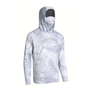 Sudadera con Capucha para Hombre, Protección Solar UPF 50, Manga Larga, Estampado por Sublimación, Anti-UV, Poliéster - Product Image 1