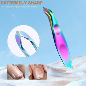 Stainless Steel Mini Cuticle Cutter Bevel Shape Curved Blade Portable Finger Nail Tool 8cm Length Simple Design Adult Use - Product Image 5