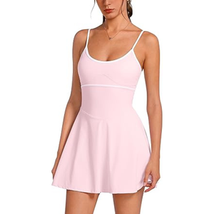 Vêtements de sport pour femmes, uniforme de tennis ajusté de qualité supérieure, respirant, 100% polyester, sans manches, vente en gros - Product Image 1