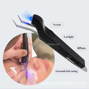 Pinzas de Acero Inoxidable de Lujo con Diseño Personalizado, Pinzas de Precisión para Extensión de Pestañas con Logotipo de Marca, Longitud de 10 mm, Dentadas - Product Image 4