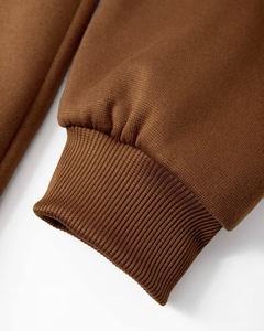 Color Block Hooded Fleece Breathable Sweatshirt for Children Casual Winter Wear Knitted Regular Sleeve Style Unlined - Product Image 6