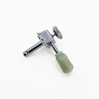 BBSTONE Korean Made Vintage Style Locking Tuners, Chrome, 3+3 Configuration, 18:1 Ratio, Tulip Keys for Les Paul Style chrome